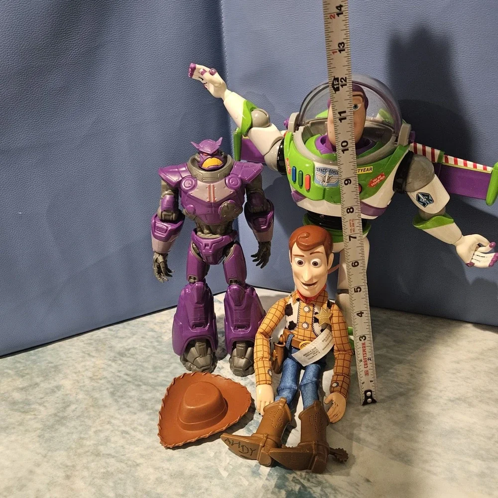 Disney Pixar Toy Story Play Bundle Woody Talking Buzz Lightyear Zurg Figures